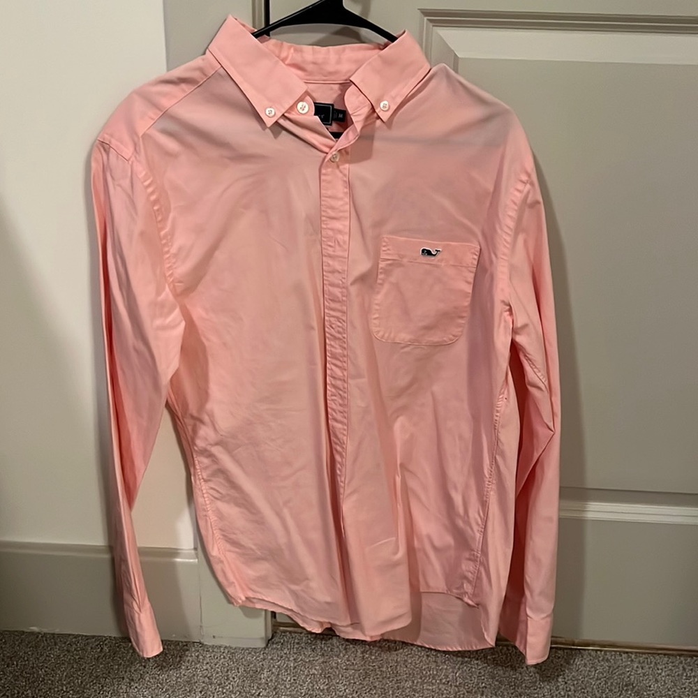 Vineyard Vines Pink Classic Fit Tucker Dress Shirt (Medium)